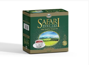 Safari Pure Kenya Tea - 50 Tagged & Enveloped Tea Bags