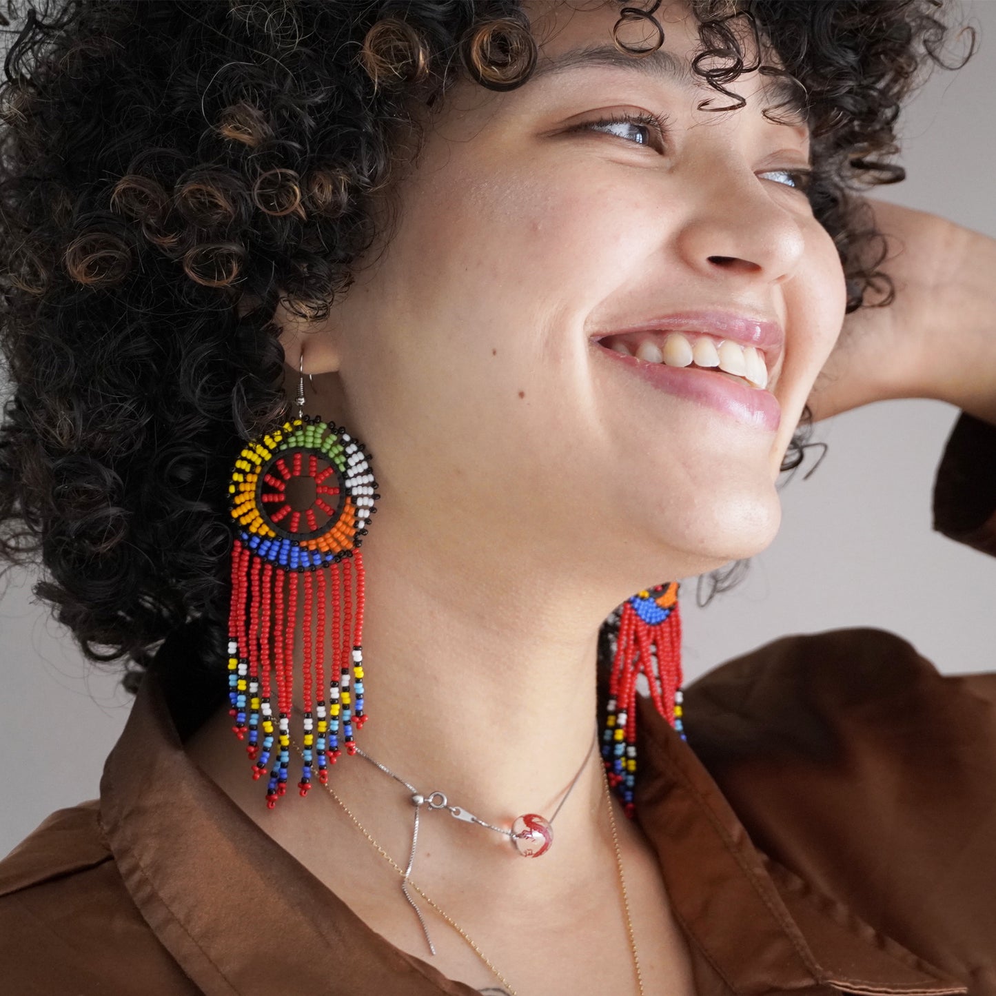 African Maasai Zulu Dangle Earrings