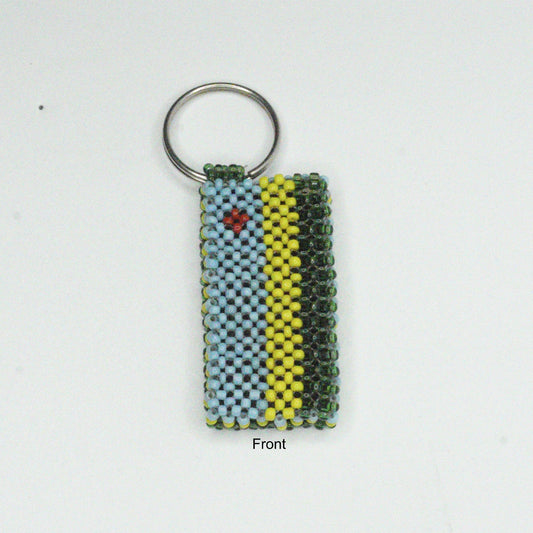 Africa Beaded Flag Keyrings, Keychain, Bag Tag, Handbag Keychain