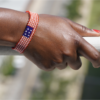 United States Flag Beaded Bracelet - Unisex